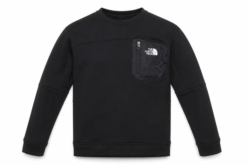 The North Face Boys Black XL Pullover Fleece Sweatshirt with Zip Pocket