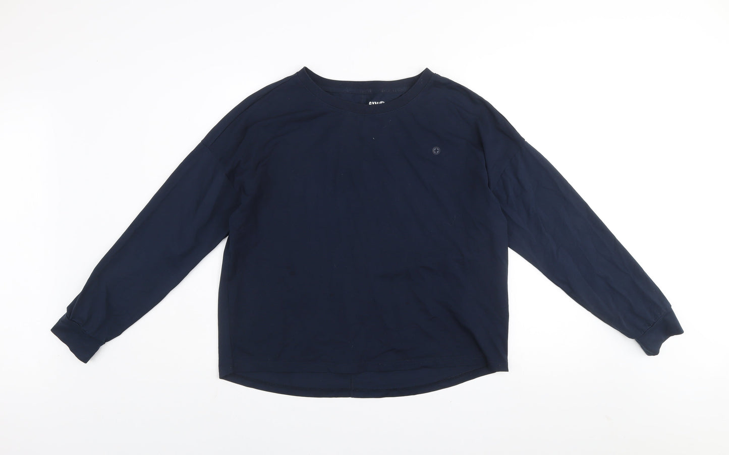 Gym+Coffee Men's Blue Long Sleeve Activewear T-Shirt Size M