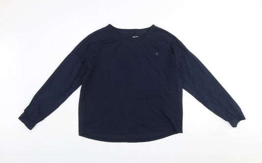 Gym+Coffee Men's Blue Long Sleeve Activewear T-Shirt Size M