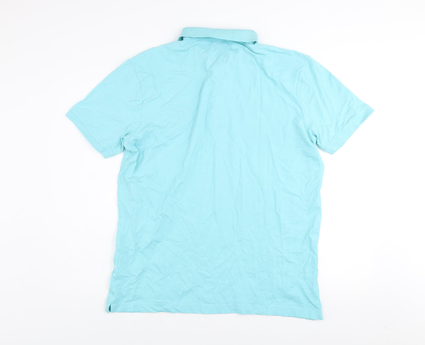 Lerros Mens Blue XL Cotton Elastane Short Sleeve Polo Shirt