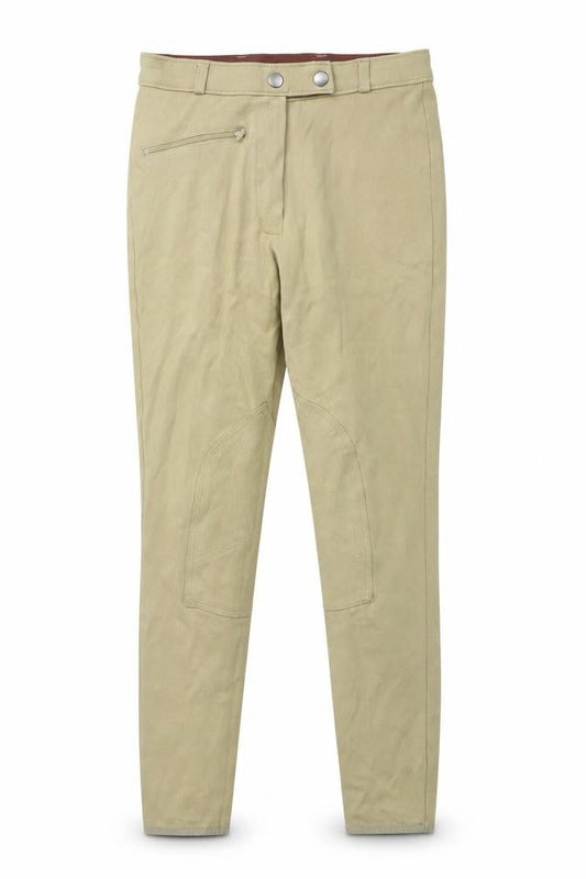 Crane Women's Beige Jodhpurs Trousers Size 8 Slim Fit Stretch Cotton