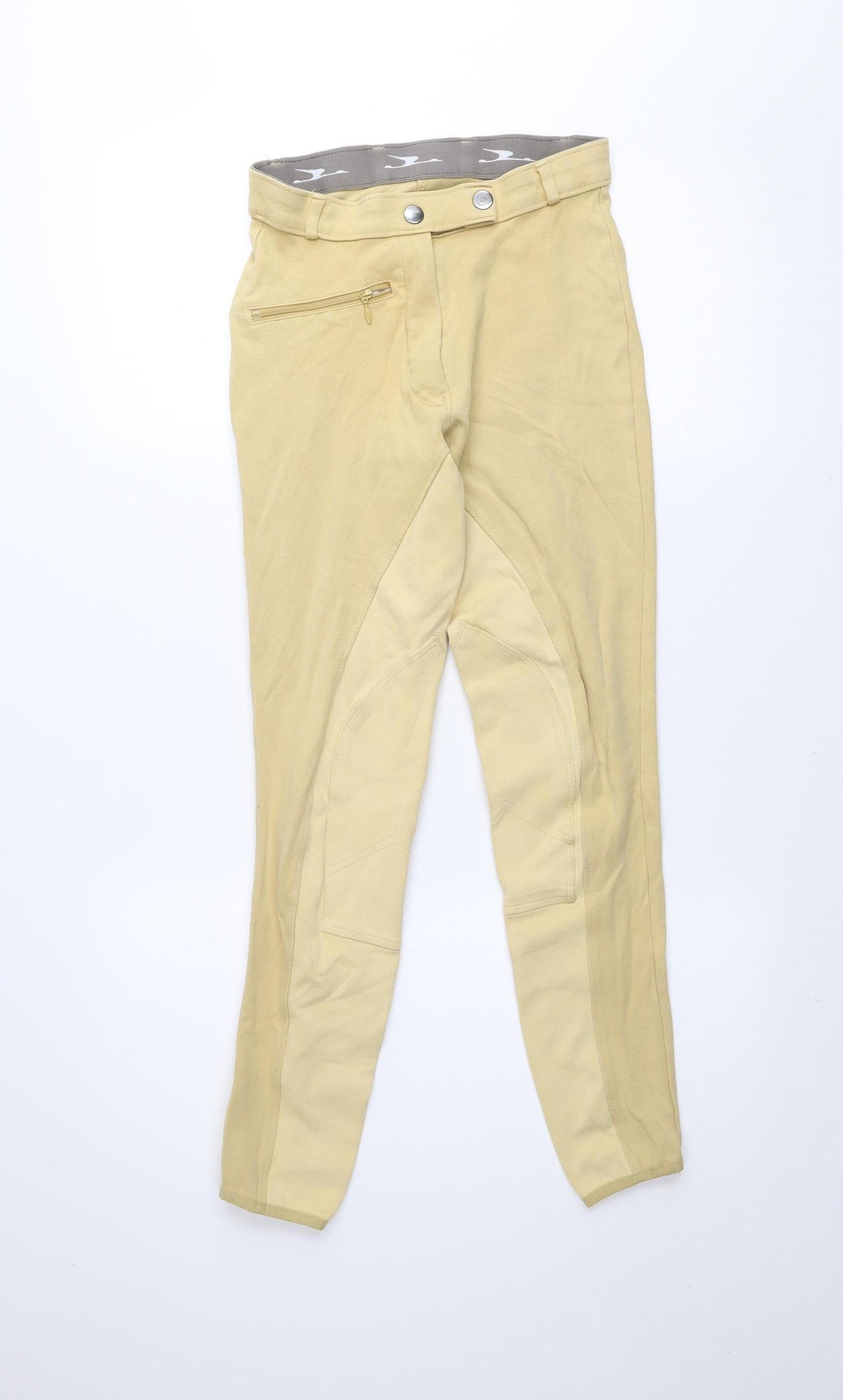 Crane Womens Beige Stretch Jodhpurs Size 8 Slim Fit Equestrian Trousers