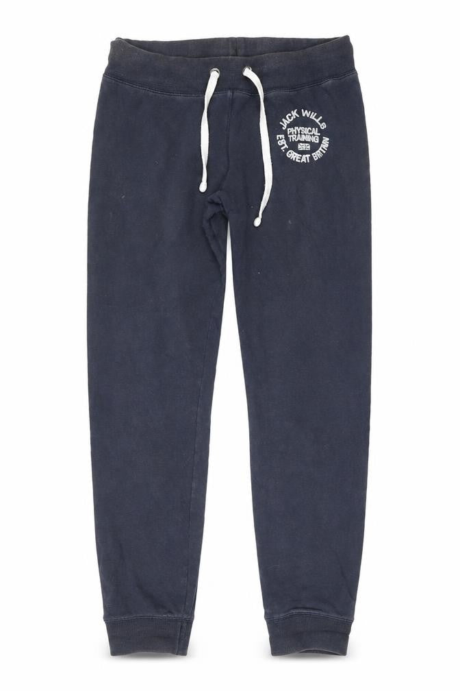 Jack Wills Boys Blue Skinny Fit Jogger Trousers Size 12 Years