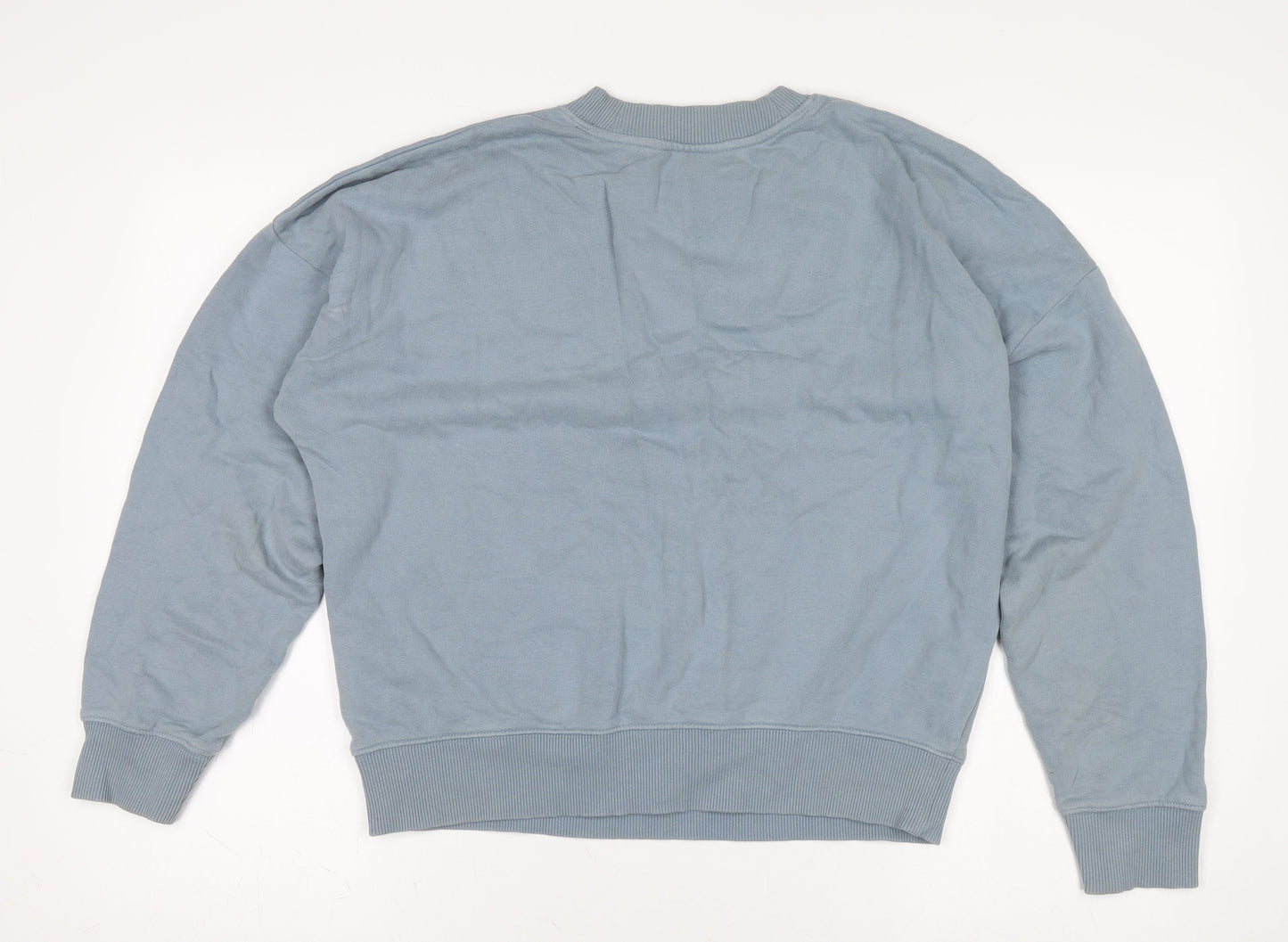 Scotch & Soda Women’s Blue Cotton Crew Neck Pullover Jumper M