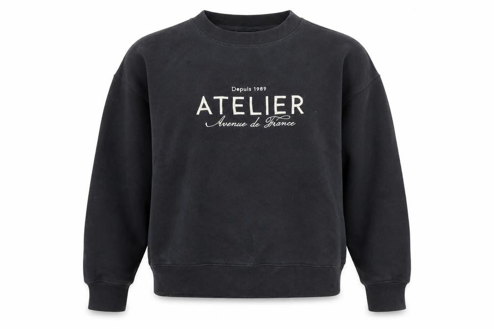 H&M Women's Black Cotton Blend Pullover Sweatshirt XS