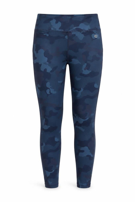 Dunnes Women’s Blue Camo XS Leggings Performance Sportwear
