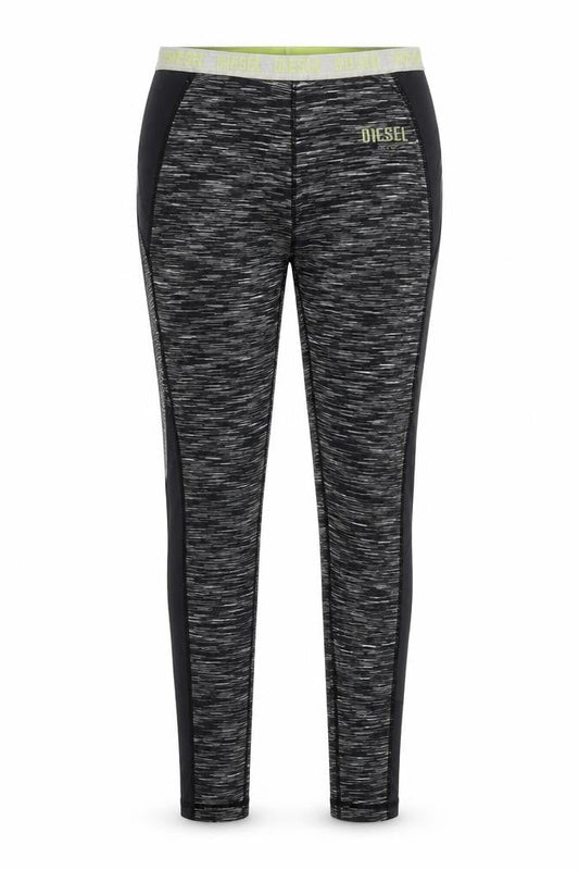 Diesel Women's Black Activewear Leggings Size S Slim Fit Polyester