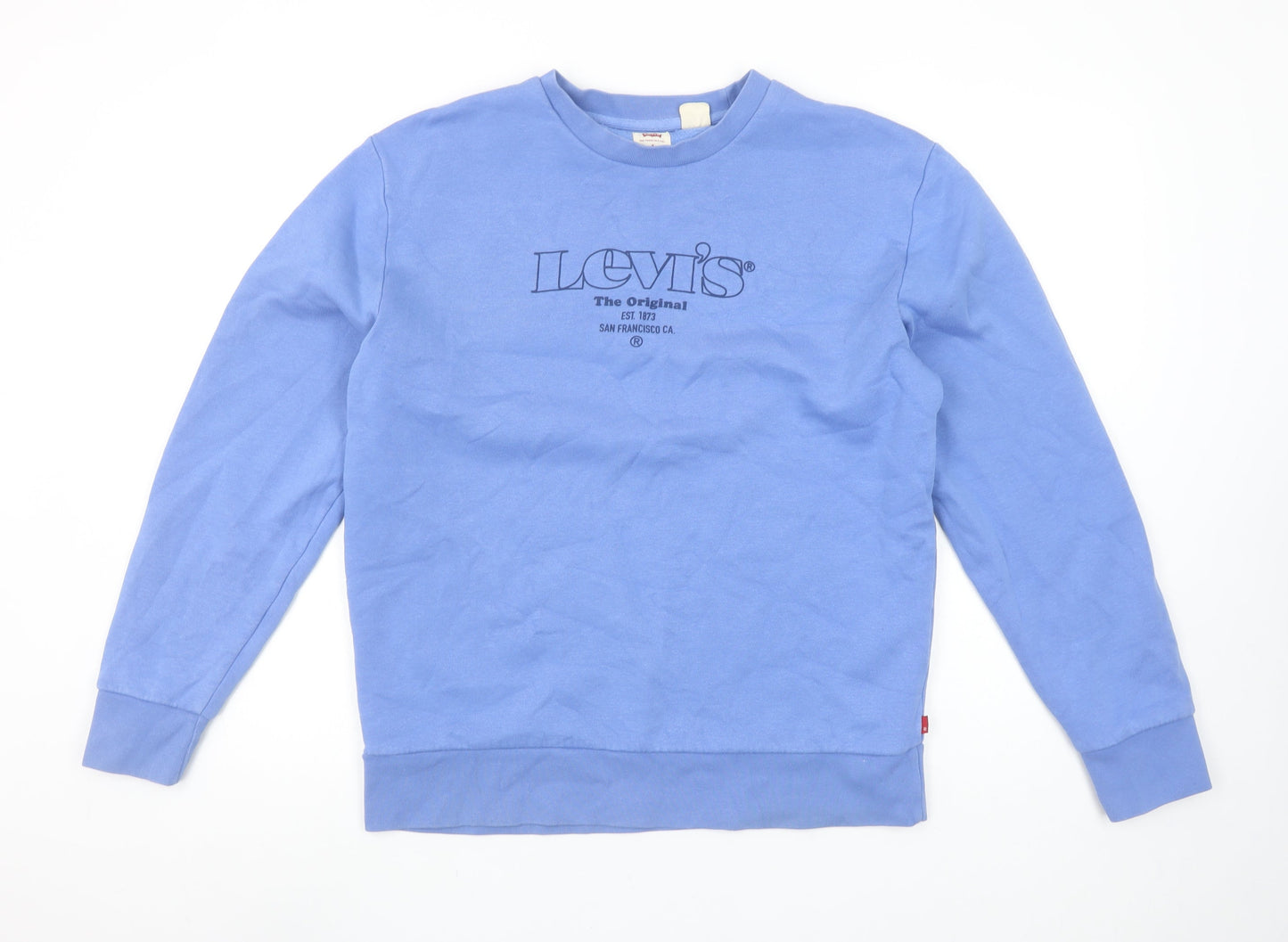 Levi's Men's Blue Crew Neck Pullover Sweatshirt Size S