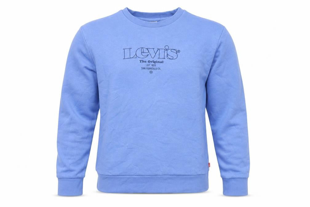 Levi's Men's Blue Crew Neck Pullover Sweatshirt Size S