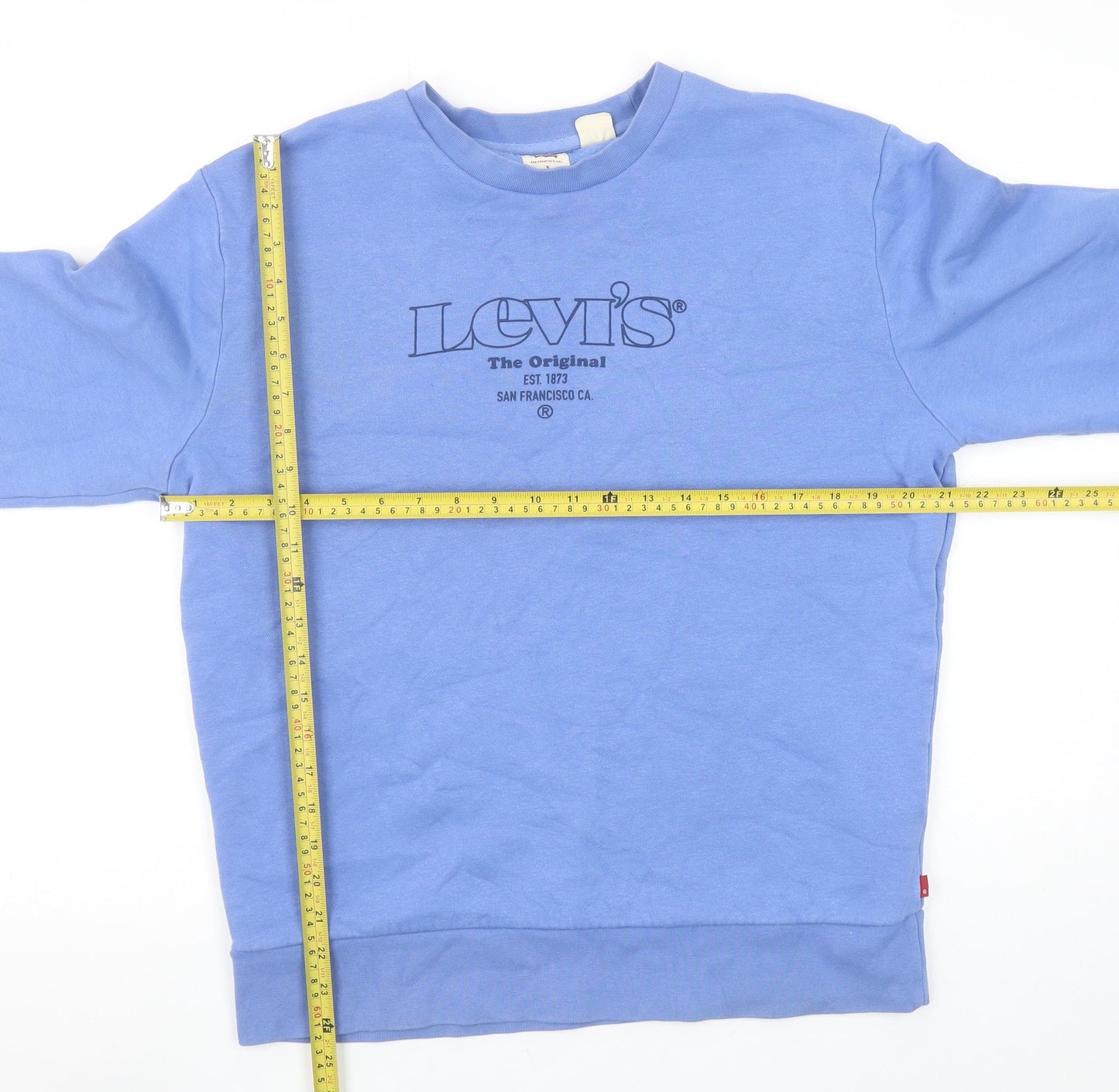 Levi's Men's Blue Crew Neck Pullover Sweatshirt Size S