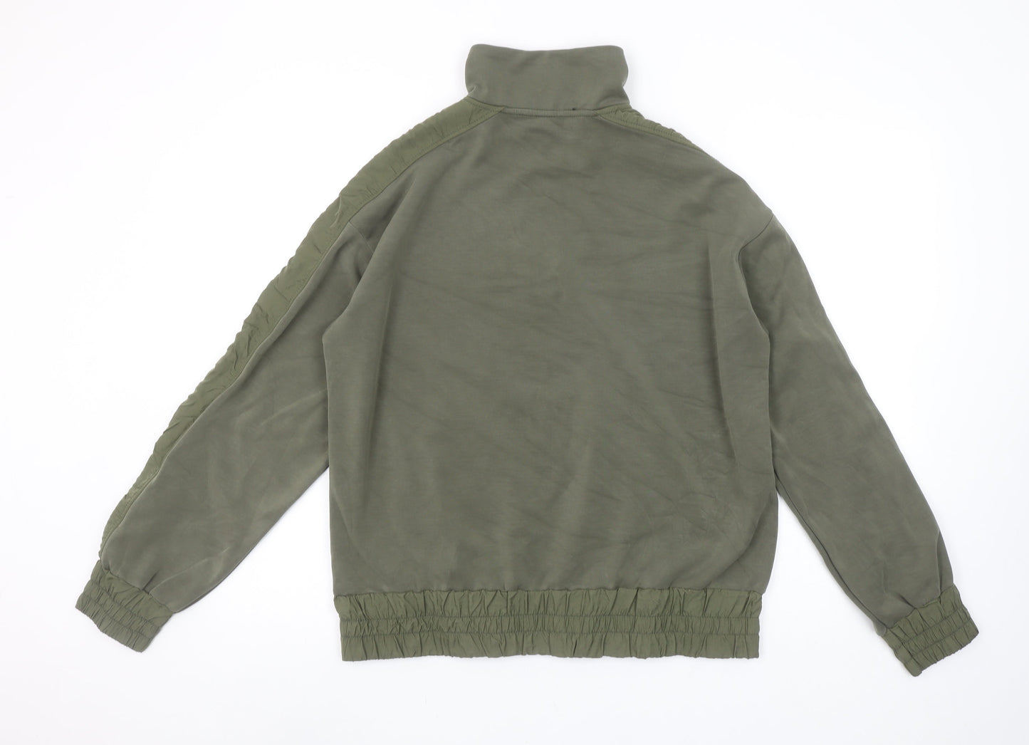 Helen Steele x Dunnes Stores Womens Khaki 1/4 Zip Pullover Sweatshirt M