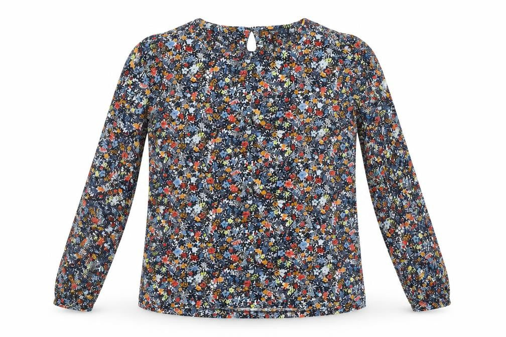Next Women's Multicoloured Floral Long Sleeve Tunic Blouse Size 12