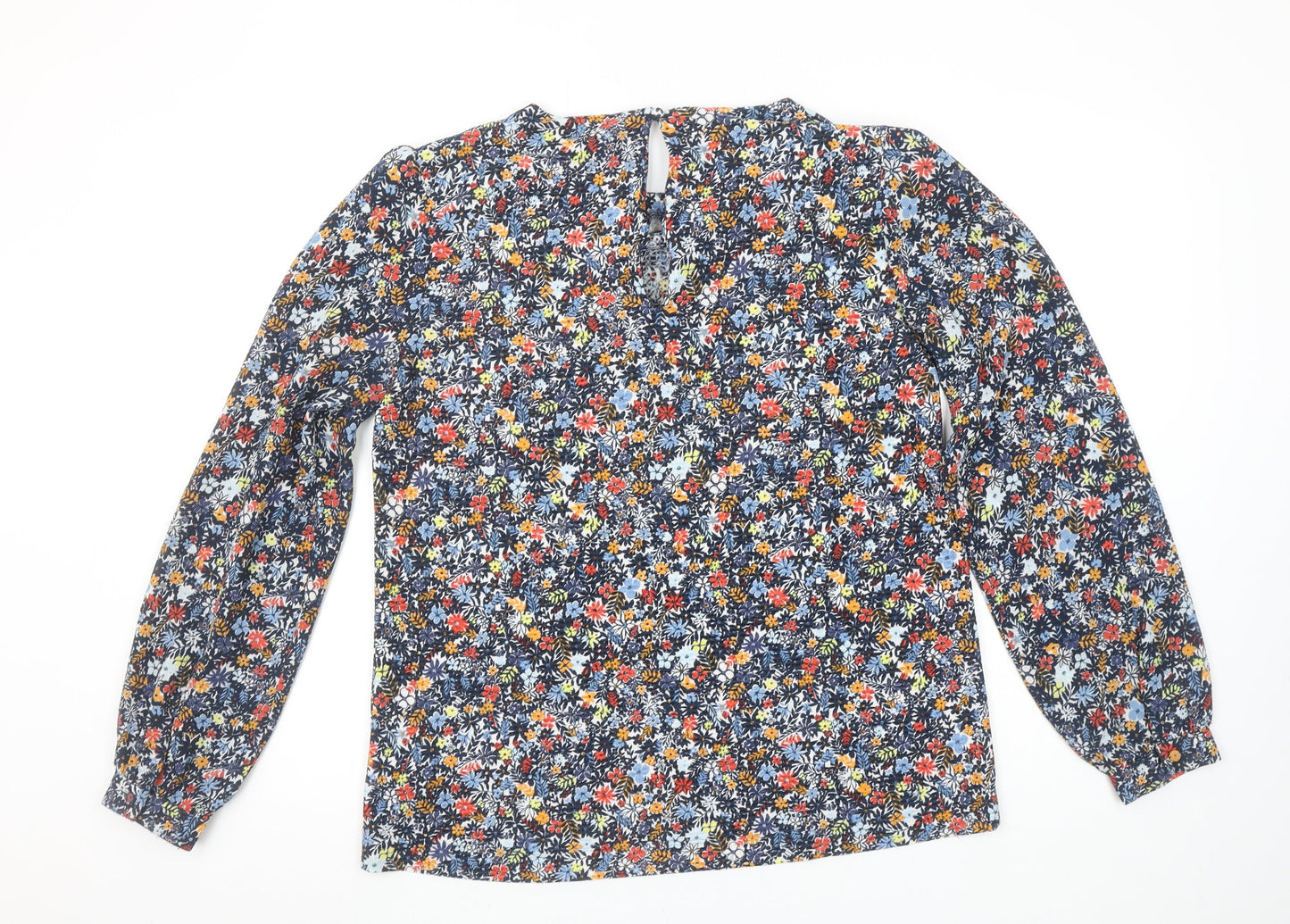 Next Women's Multicoloured Floral Long Sleeve Tunic Blouse Size 12