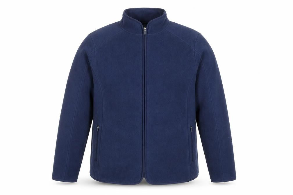 Dunnes Stores Mens Blue Fleece Full Zip Jacket 2XL Regular Fit