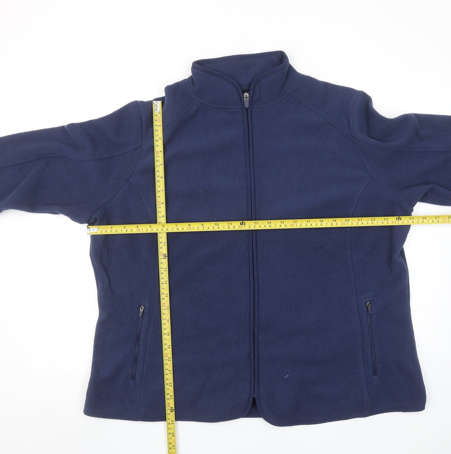 Dunnes Stores Mens Blue Fleece Full Zip Jacket 2XL Regular Fit