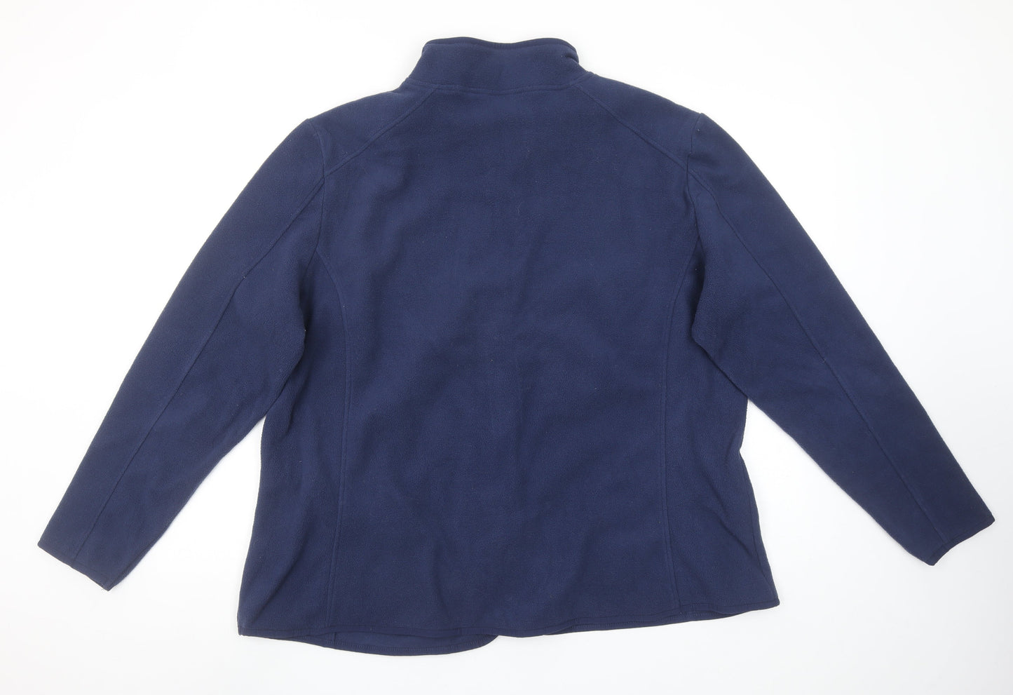 Dunnes Stores Mens Blue Fleece Full Zip Jacket 2XL Regular Fit