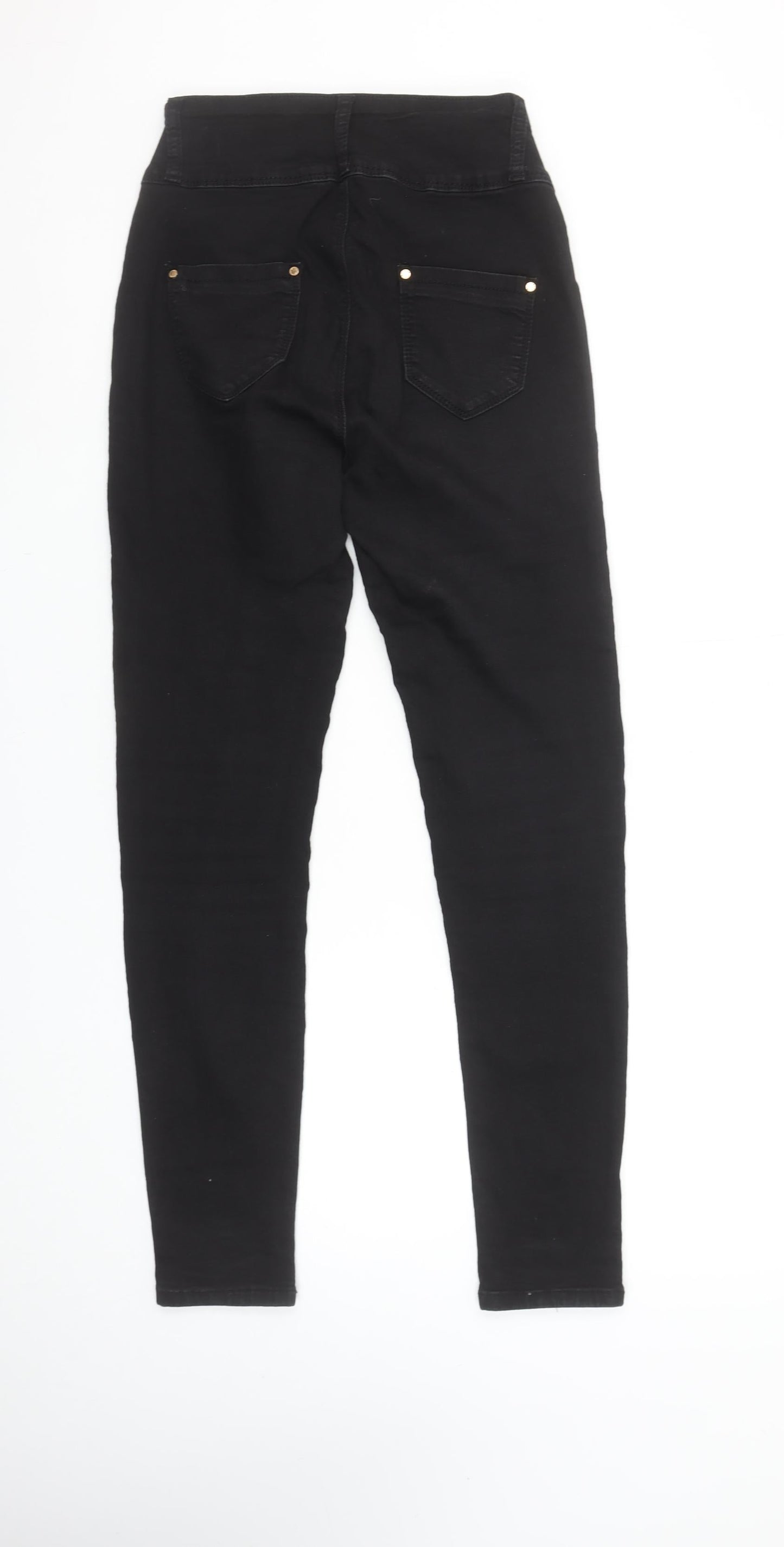 Marc Angelo Unisex Black Skinny High Rise Stretch Jeans Size 10