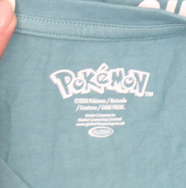 Pokémon Girls Blue Pikachu Graphic T-Shirt 13-14 Years Cotton