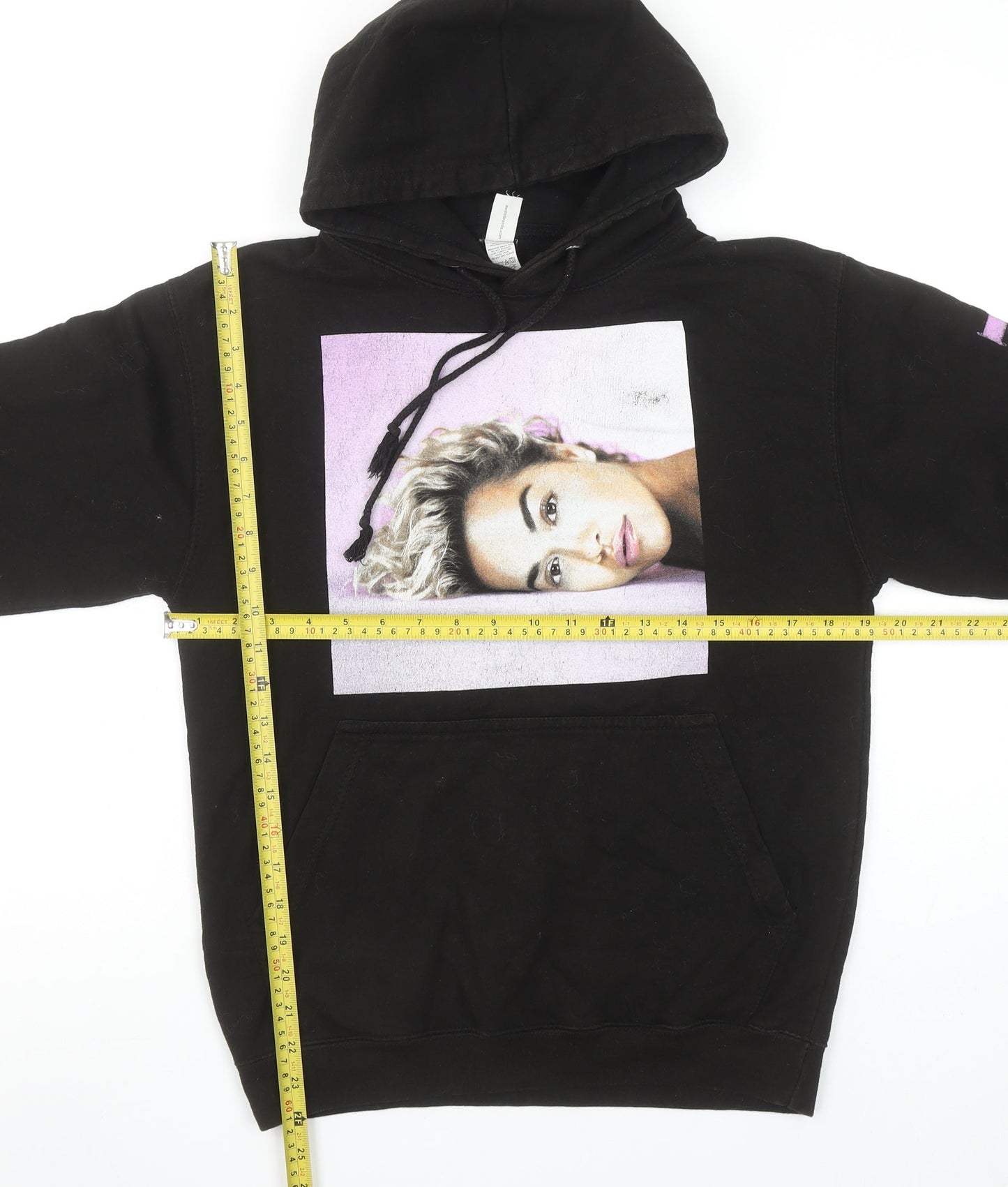 Just Hoods AWDis Women’s Black Phoenix Tour Pullover Hoodie Size S