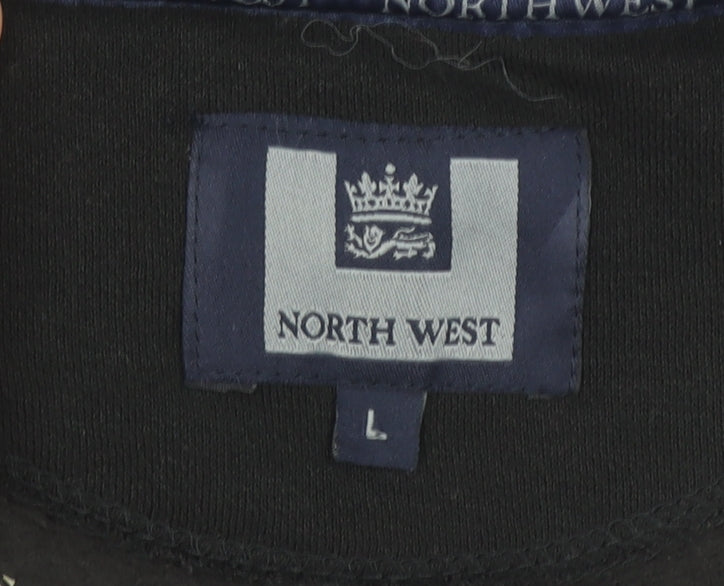 North West Women’s Black Purple Colourblock Sweatshirt L
