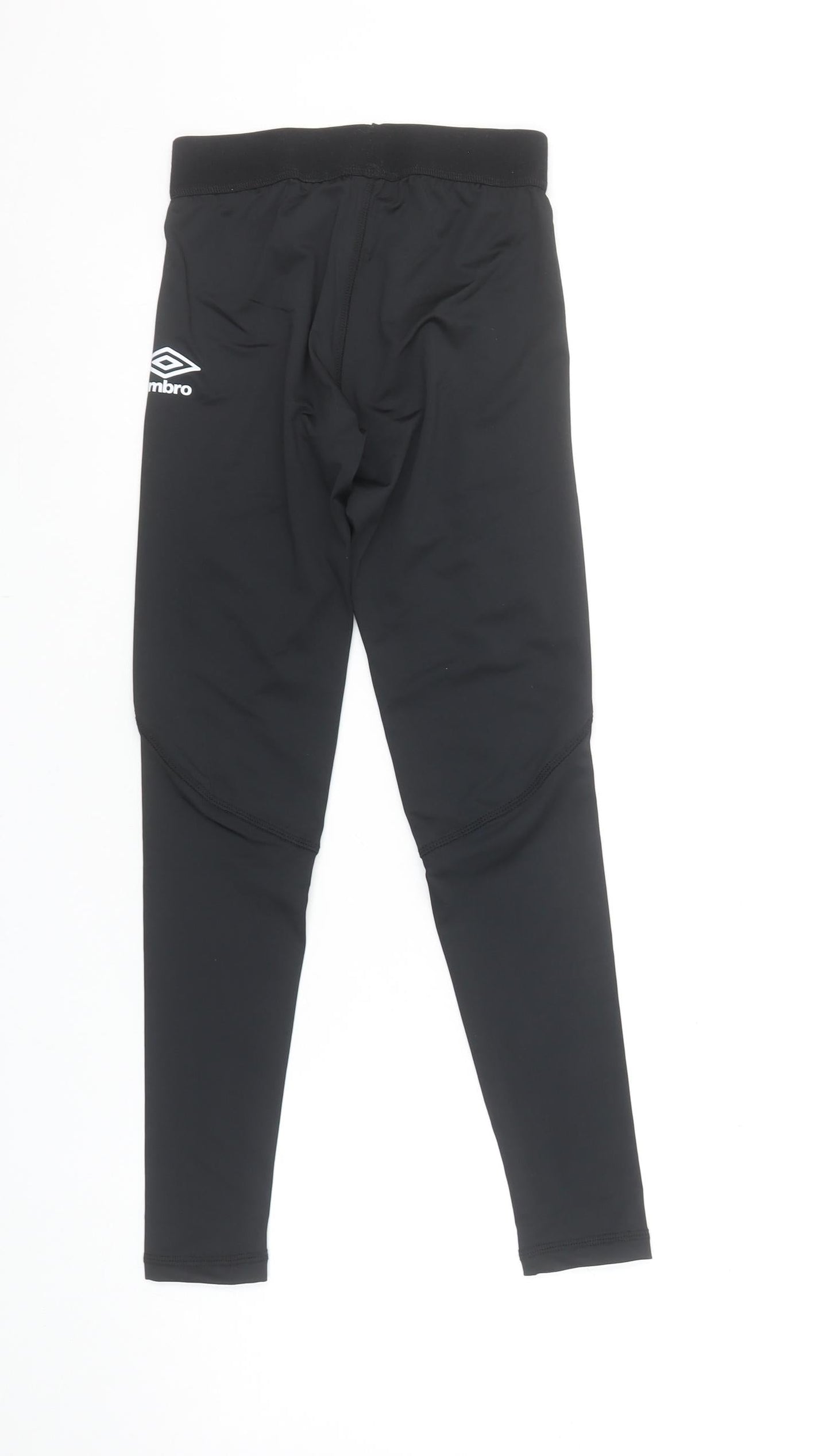 Umbro Unisex Kids Black Compression Leggings Size 146 Slim Fit Activewear