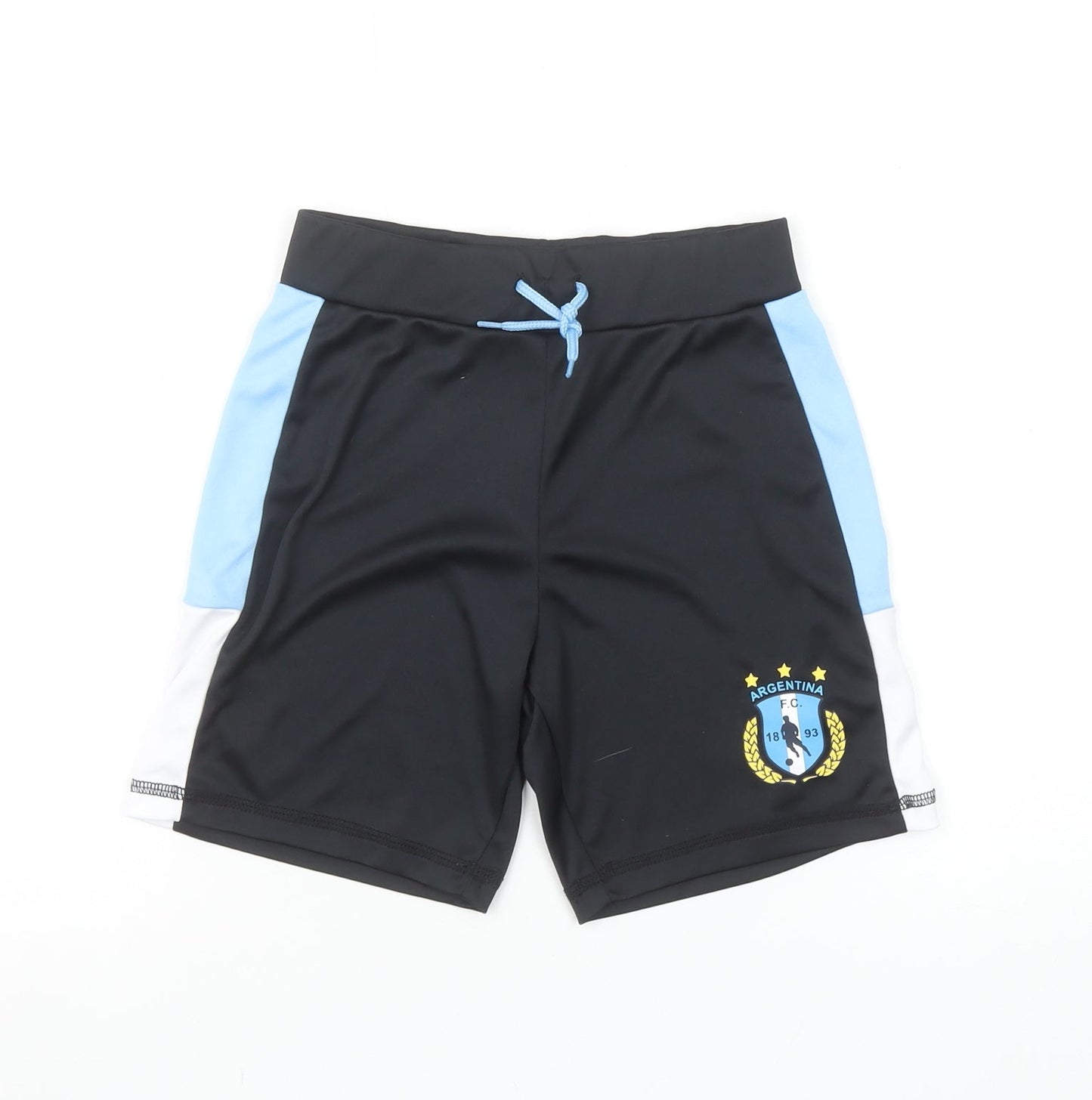 Dunnes Stores Boys Black Athletic Football Shorts 7-8 Years