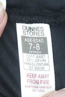 Dunnes Stores Boys Black Athletic Football Shorts 7-8 Years
