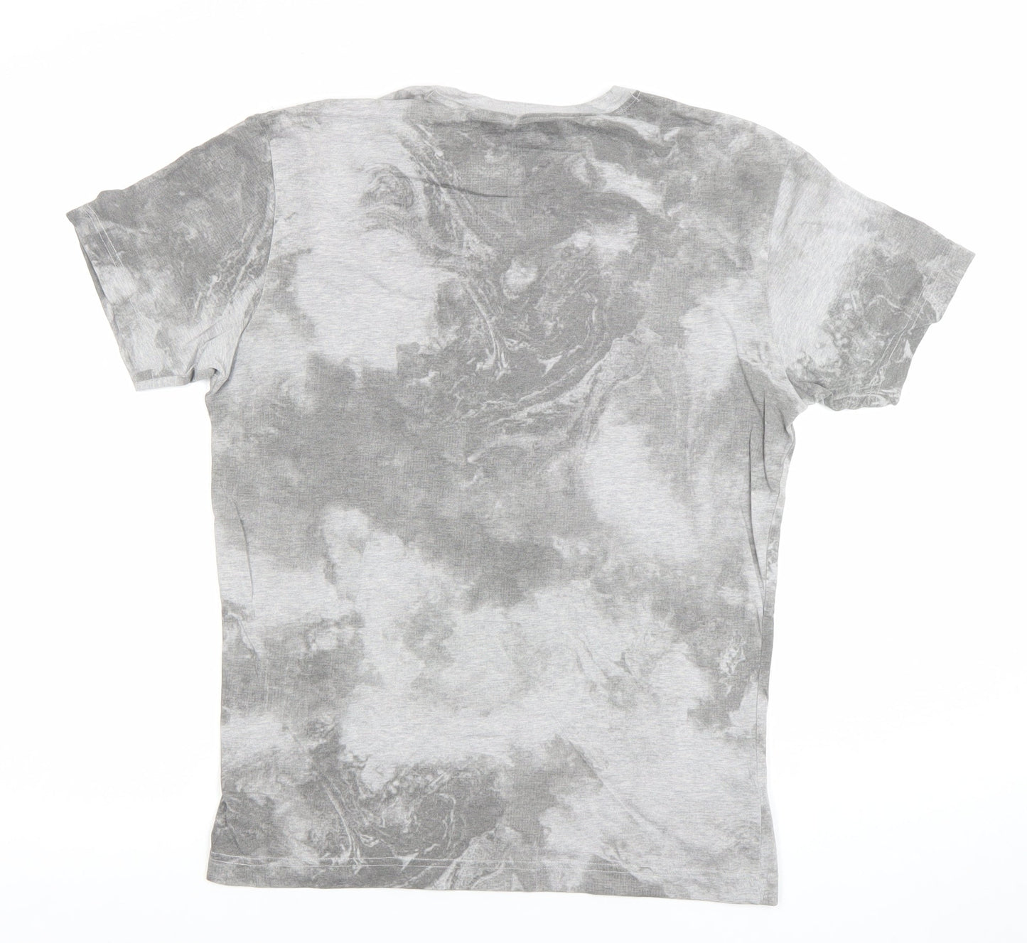 Jockey Men’s Grey Athleisure Graphic Crew Neck Cotton T-Shirt Size S