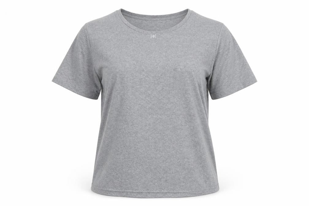 Rabe Women’s Grey Cotton Basic T-Shirt Size 8 Short Sleeve