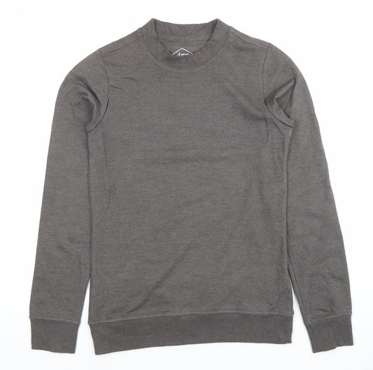 Asics Men’s Grey XS Crew Neck Pullover Sweatshirt Lightweight Jersey