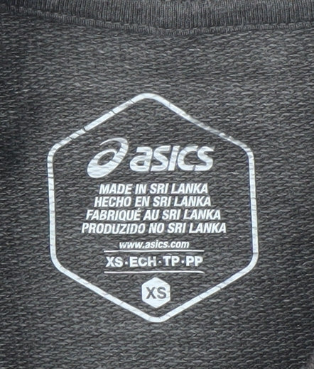 Asics Men’s Grey XS Crew Neck Pullover Sweatshirt Lightweight Jersey