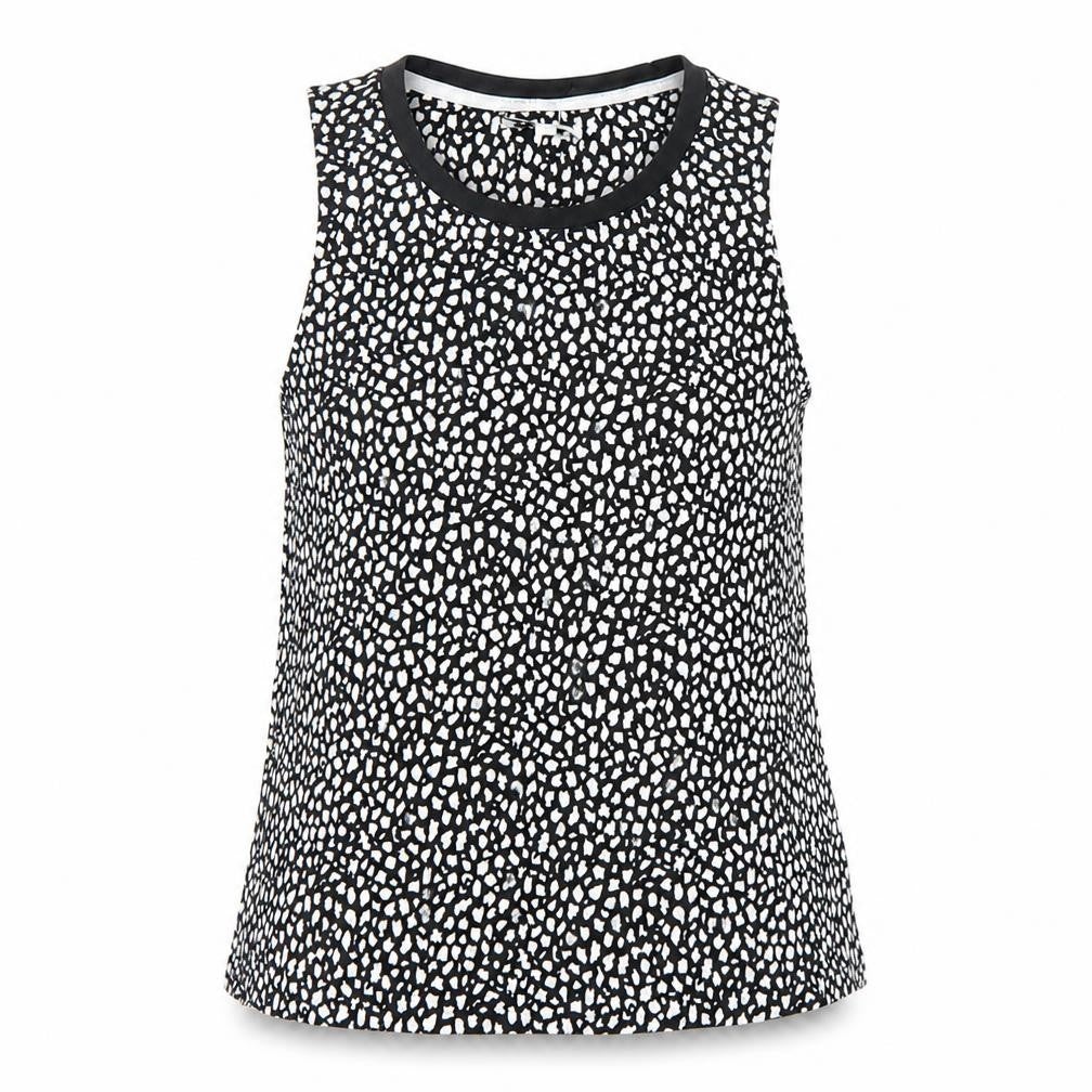 DKNY Women’s Black Animal Print Sleeveless Tank Top Size S