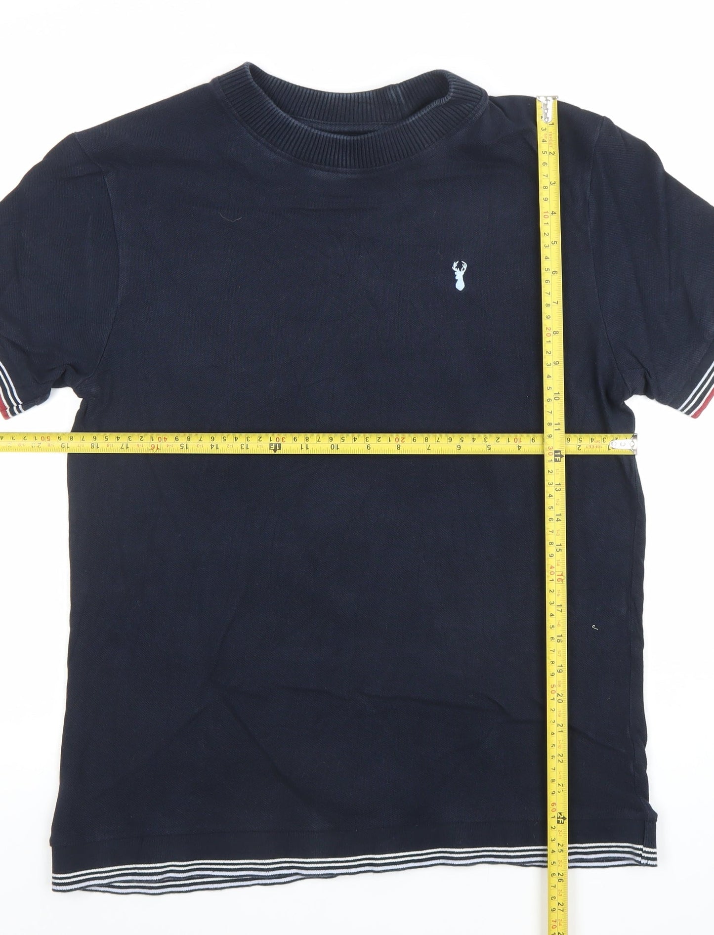 Next Men's Blue Short Sleeve Crew Neck Cotton T-Shirt M