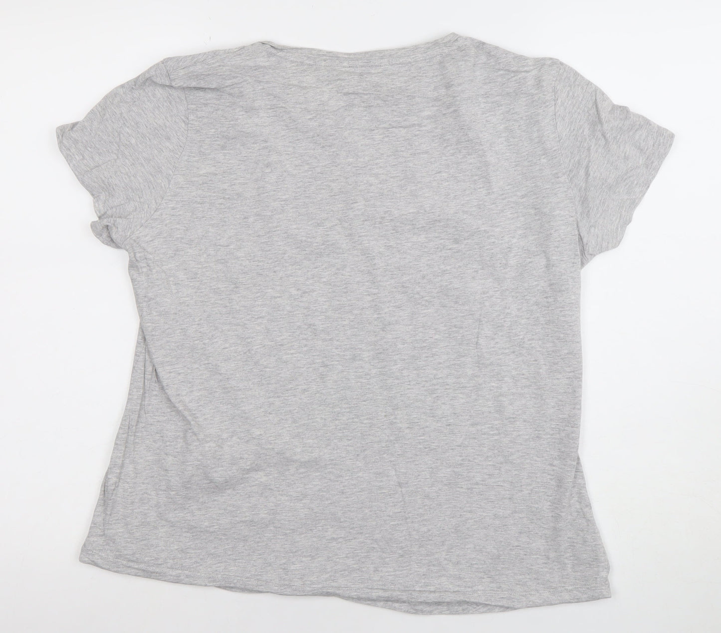 Puma Women’s Grey Short Sleeve Basic Cotton T-Shirt Size XL
