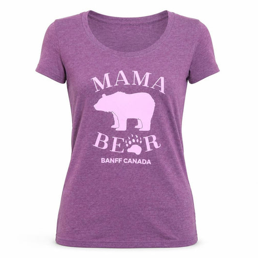 River Wear Women’s Purple Mama Bear Graphic T-Shirt Size S