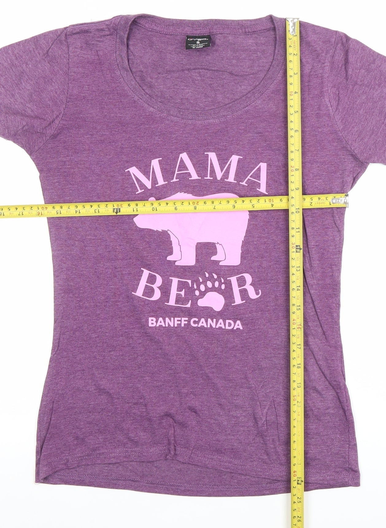 River Wear Women’s Purple Mama Bear Graphic T-Shirt Size S