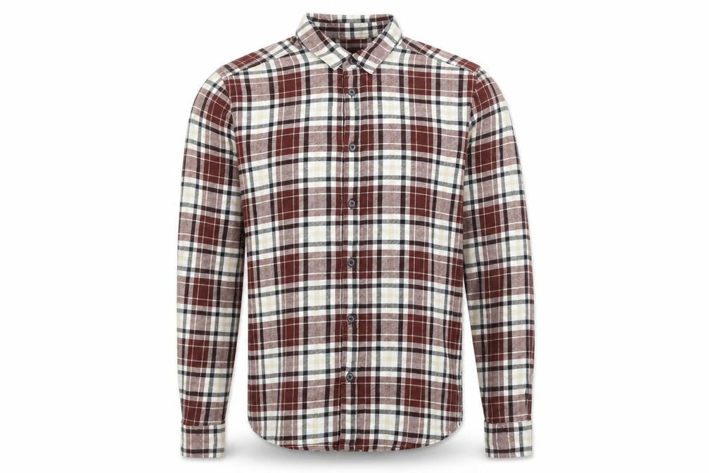 Only & Sons Men's Red Checked Cotton Flannel Shirt Size L