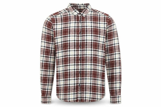 Only & Sons Men's Red Checked Cotton Flannel Shirt Size L