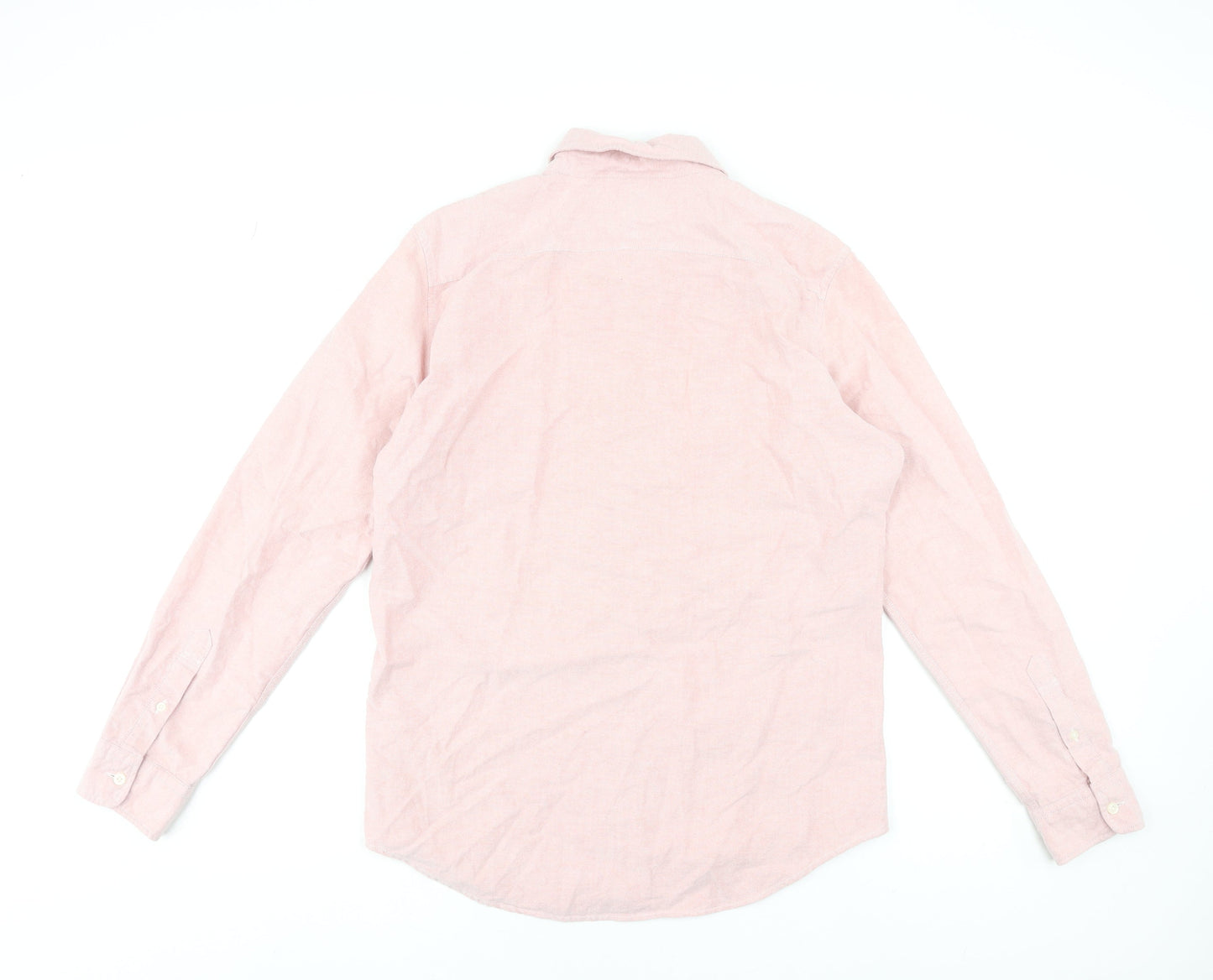 American Eagle Men’s Pink Slim Fit Button-Down Cotton Shirt Size M