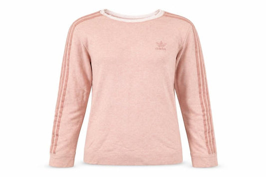 Adidas Women’s Pink Crew Neck Long Sleeve Pullover Sweatshirt Size 8 UK