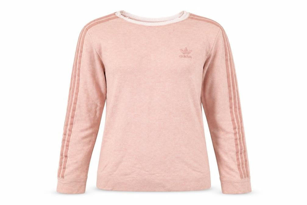 Adidas Women’s Pink Crew Neck Long Sleeve Pullover Sweatshirt Size 8 UK
