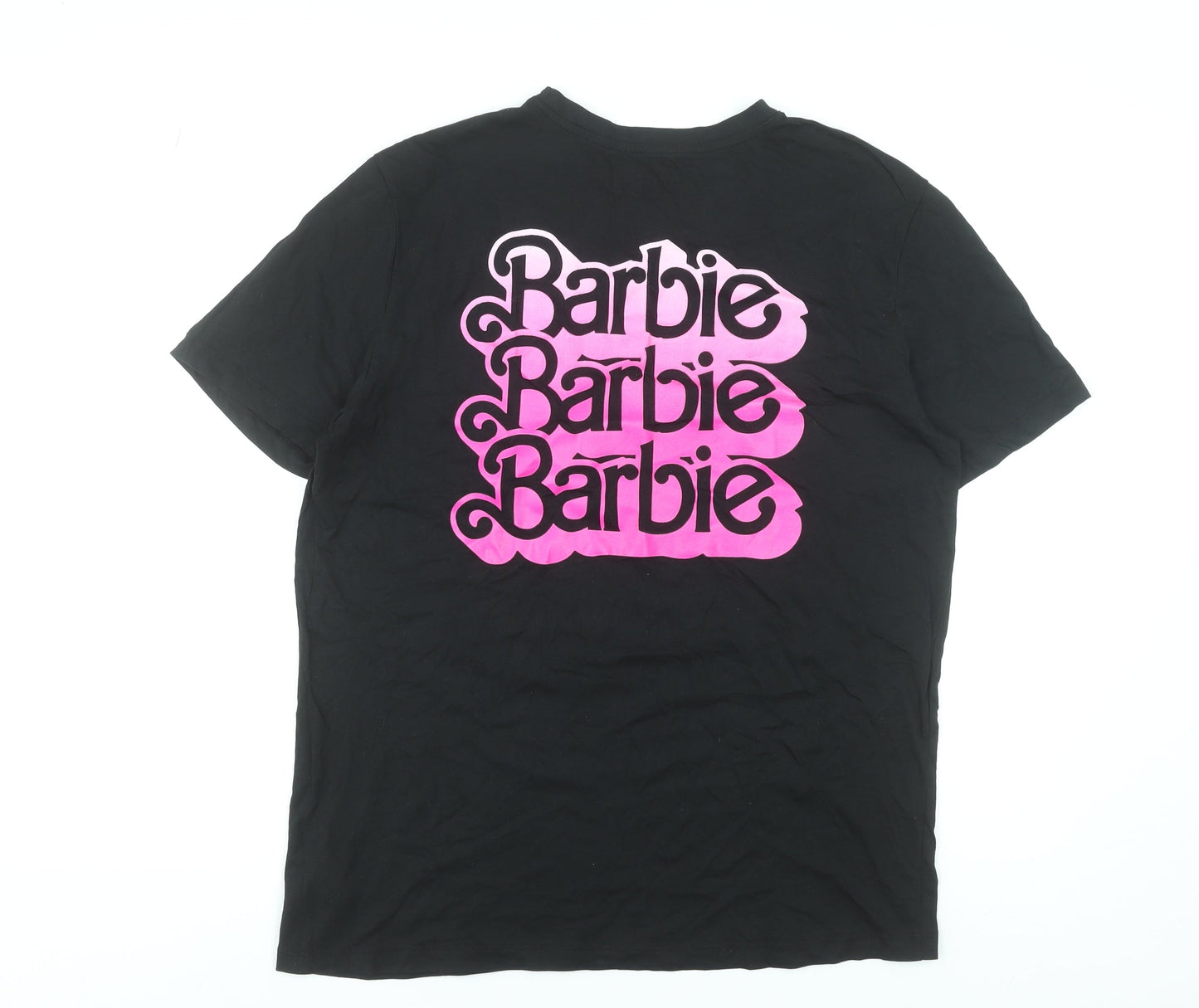 Barbie The Movie Women's Black Cotton T-Shirt Size L