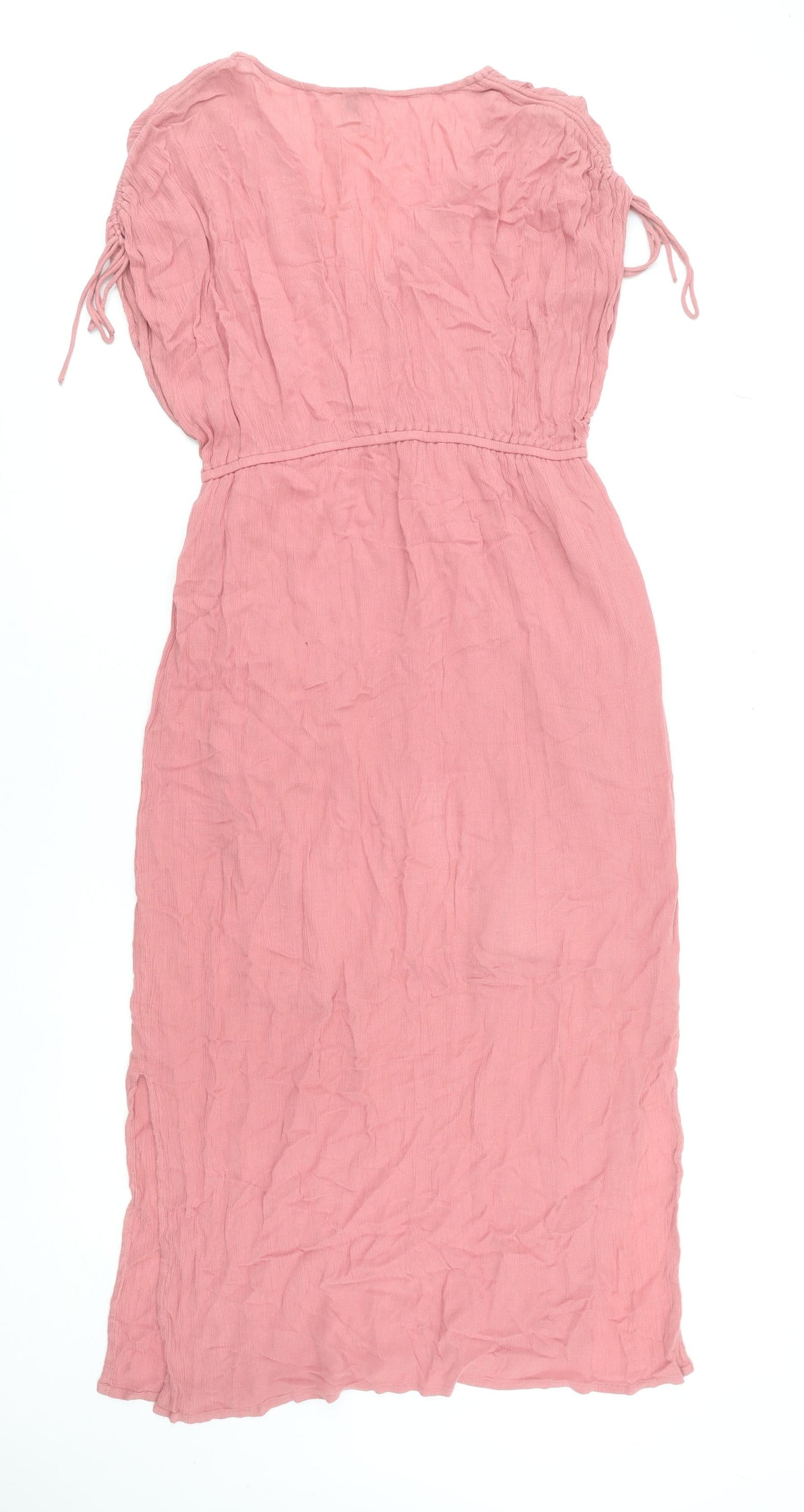 River Island Women’s Pink Viscose Midi Kaftan Dress Size 10