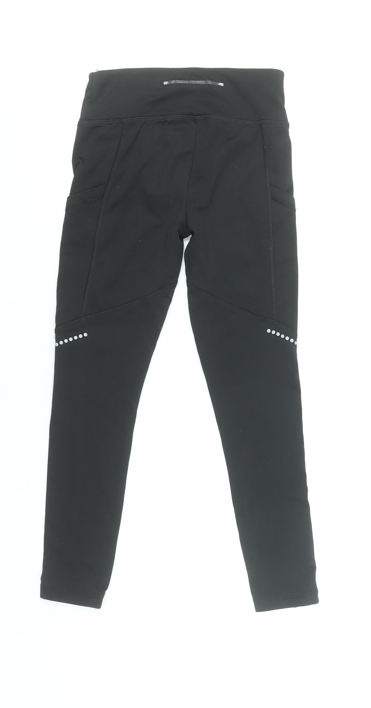 Dunnes Stores Girls Black Activewear Leggings 7-8 Years Stretch Sportswear