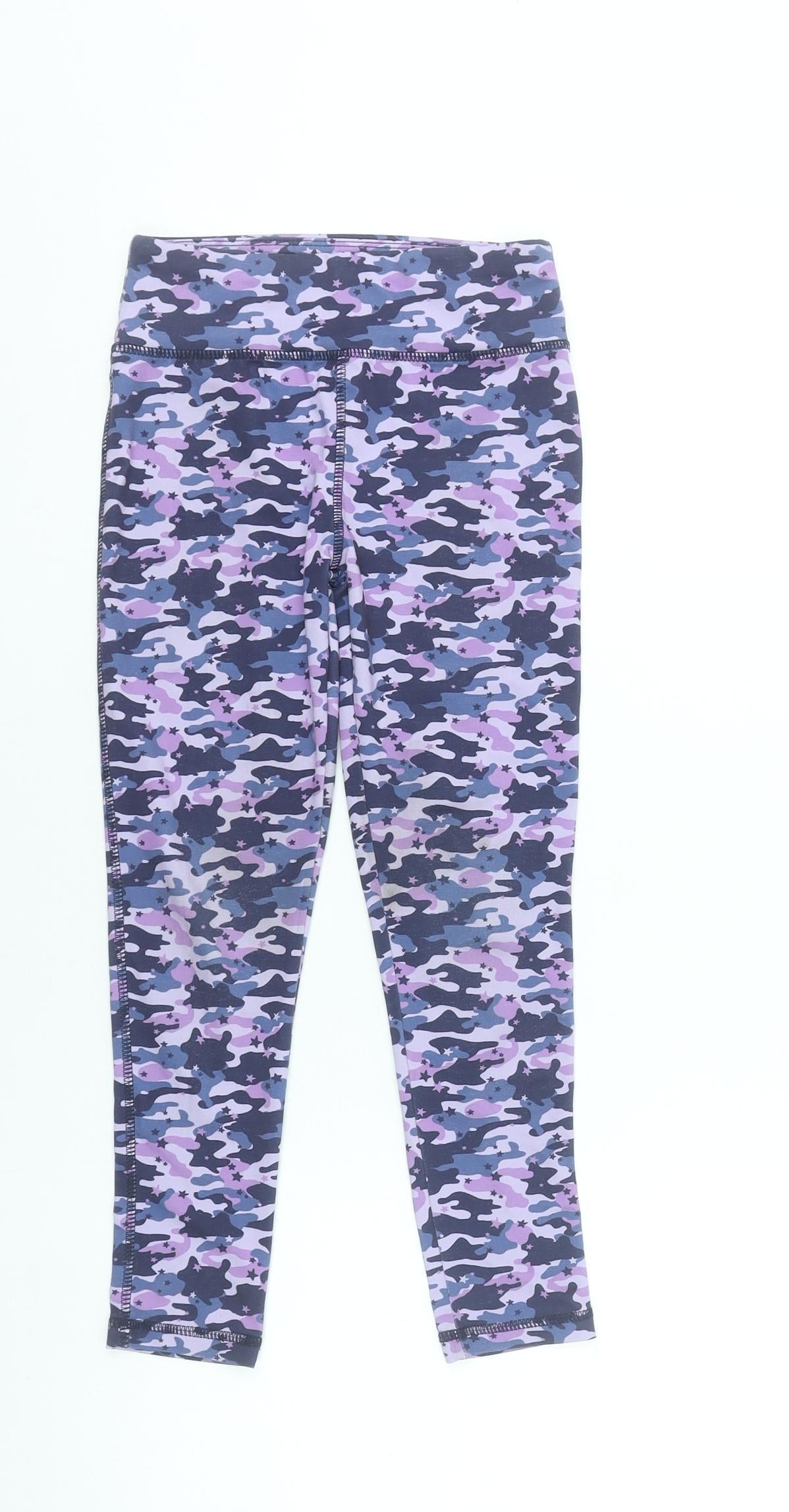 Dunnes Stores Girls Multicoloured Camouflage Activewear Leggings 7-8 Years