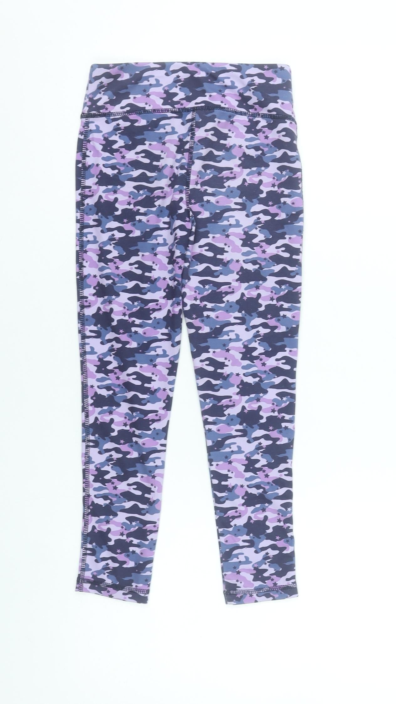 Dunnes Stores Girls Multicoloured Camouflage Activewear Leggings 7-8 Years