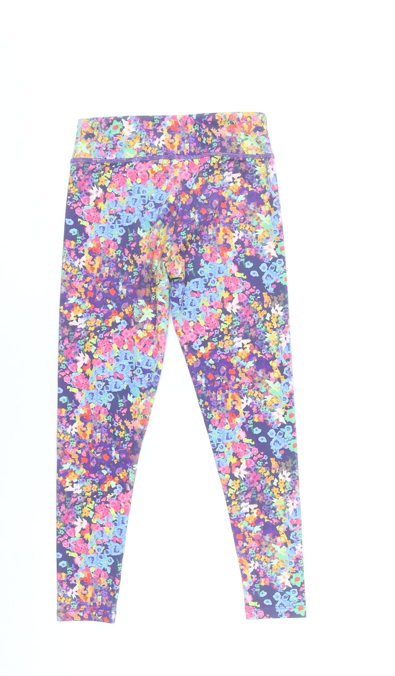 Leigh Tucker Willow Girls Multicoloured Floral Leggings 7-8 Years Slim Fit