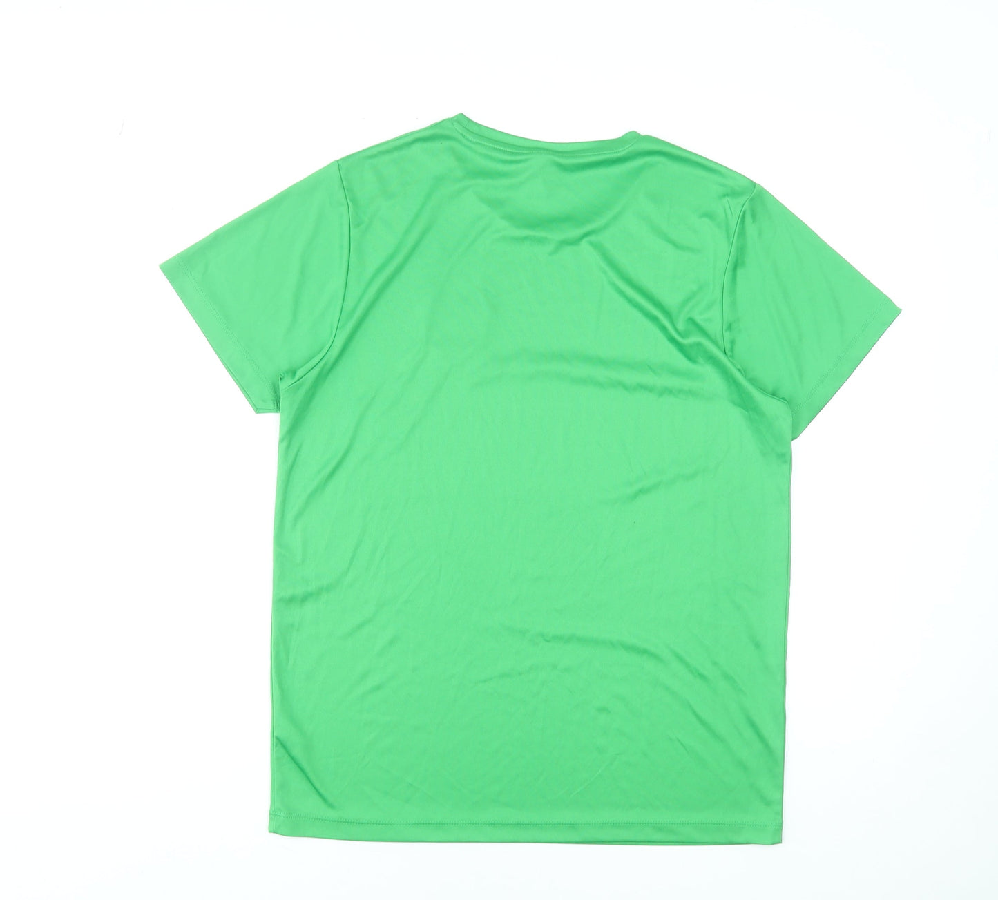 Roly Men's Green Short Sleeve Sports T-Shirt, Size M, Moisture Wicking