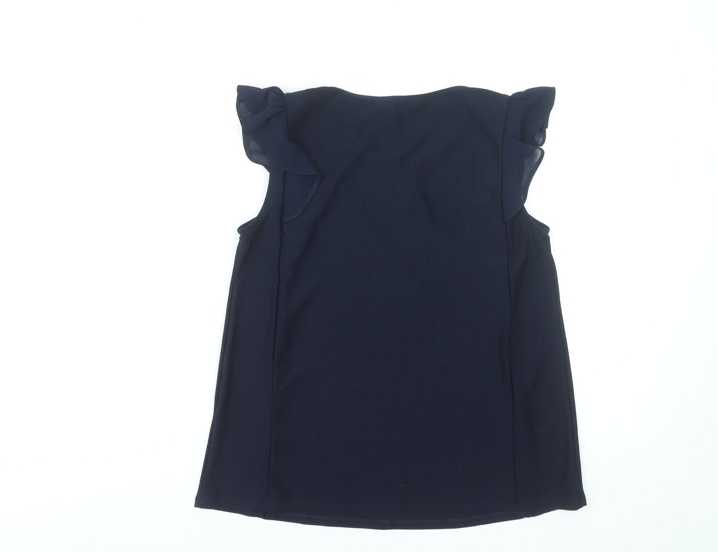 Atmosphere Women's Navy Blue Sleeveless Blouse UK 8 Lace Detail