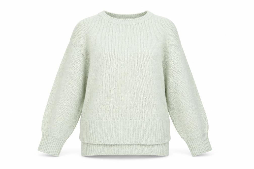 New Look Women Beige Knit Crew Neck Pullover Jumper M